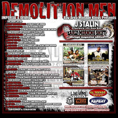 THE EARLY MORNING SHIFT VOLUME 1 - THE DEMOLITION MEN & J STALIN